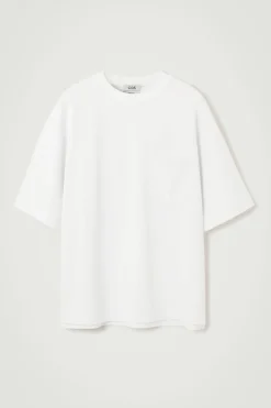 Hot COS OVERSIZED HEAVYWEIGHT COTTON T-SHIRT WHITE