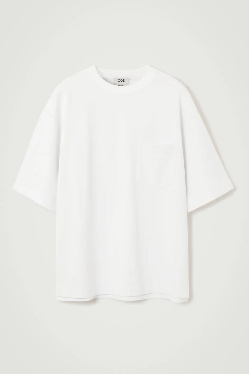Hot COS OVERSIZED HEAVYWEIGHT COTTON T-SHIRT WHITE