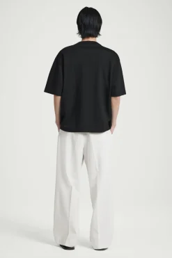 New COS OVERSIZED HEAVYWEIGHT COTTON T-SHIRT BLACK