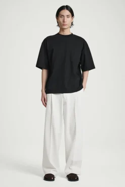 New COS OVERSIZED HEAVYWEIGHT COTTON T-SHIRT BLACK