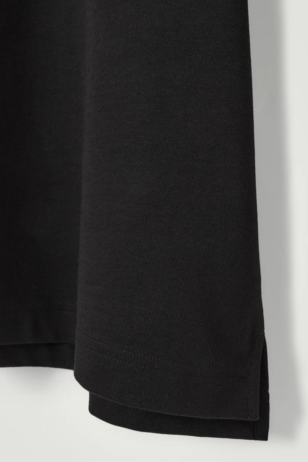 New COS OVERSIZED HEAVYWEIGHT COTTON T-SHIRT BLACK