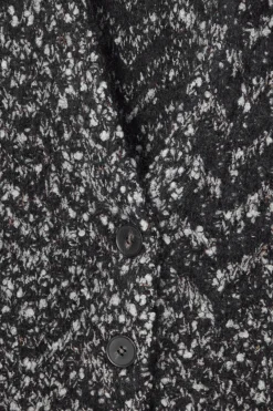 Online COS OVERSIZED HERRINGBONE MOHAIR-BLEND CARDIGAN BLACK / HERRINGBONE