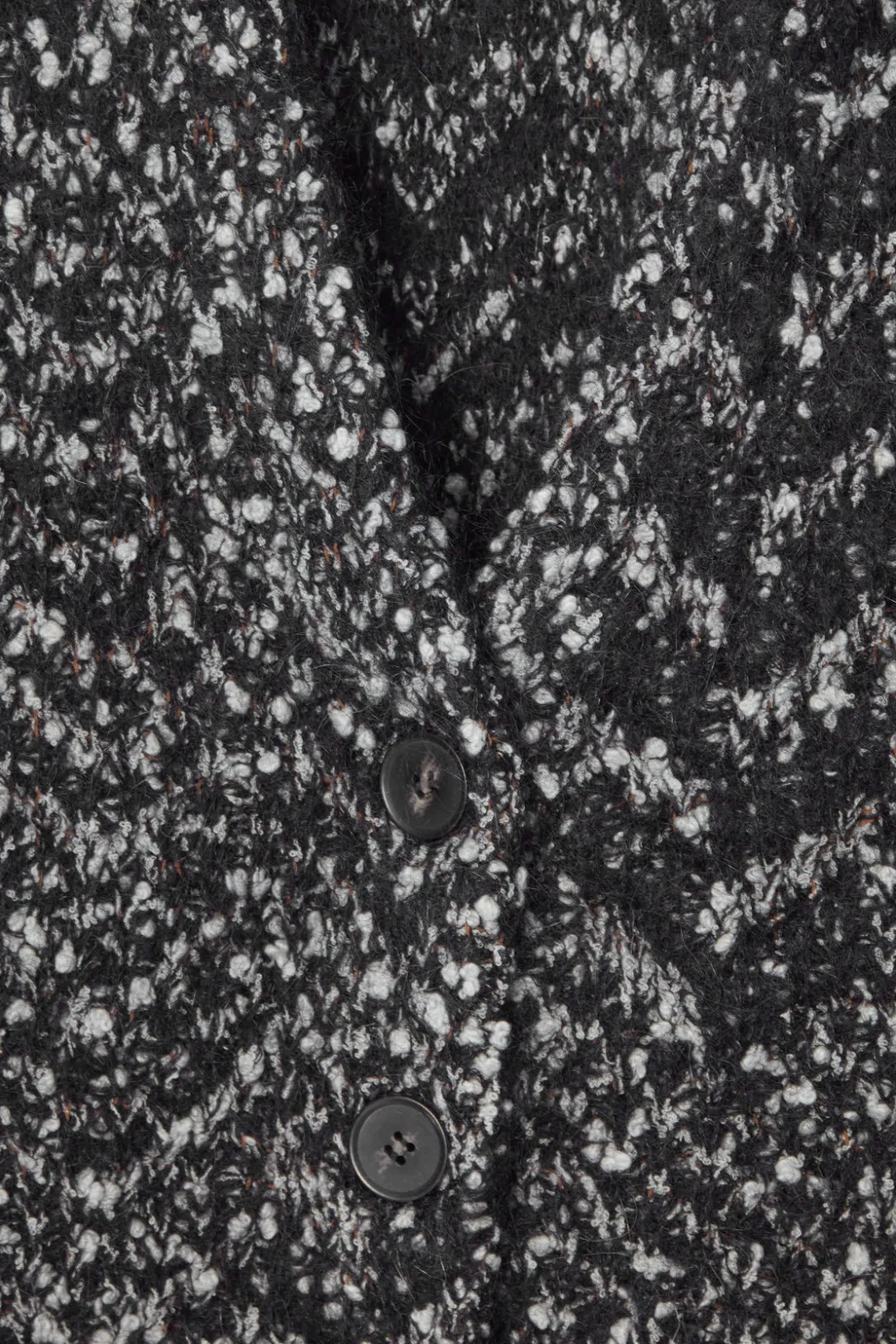 Online COS OVERSIZED HERRINGBONE MOHAIR-BLEND CARDIGAN BLACK / HERRINGBONE
