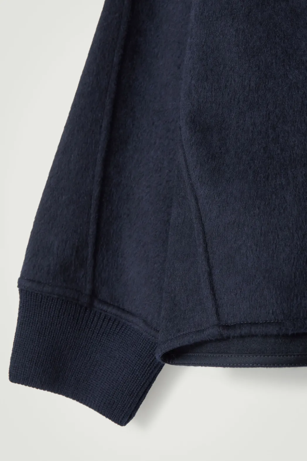 COS OVERSIZED MERINO-WOOL JERSEY SWEATER NAVY