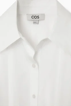Best COS OVERSIZED MIDI SHIRT DRESS WHITE
