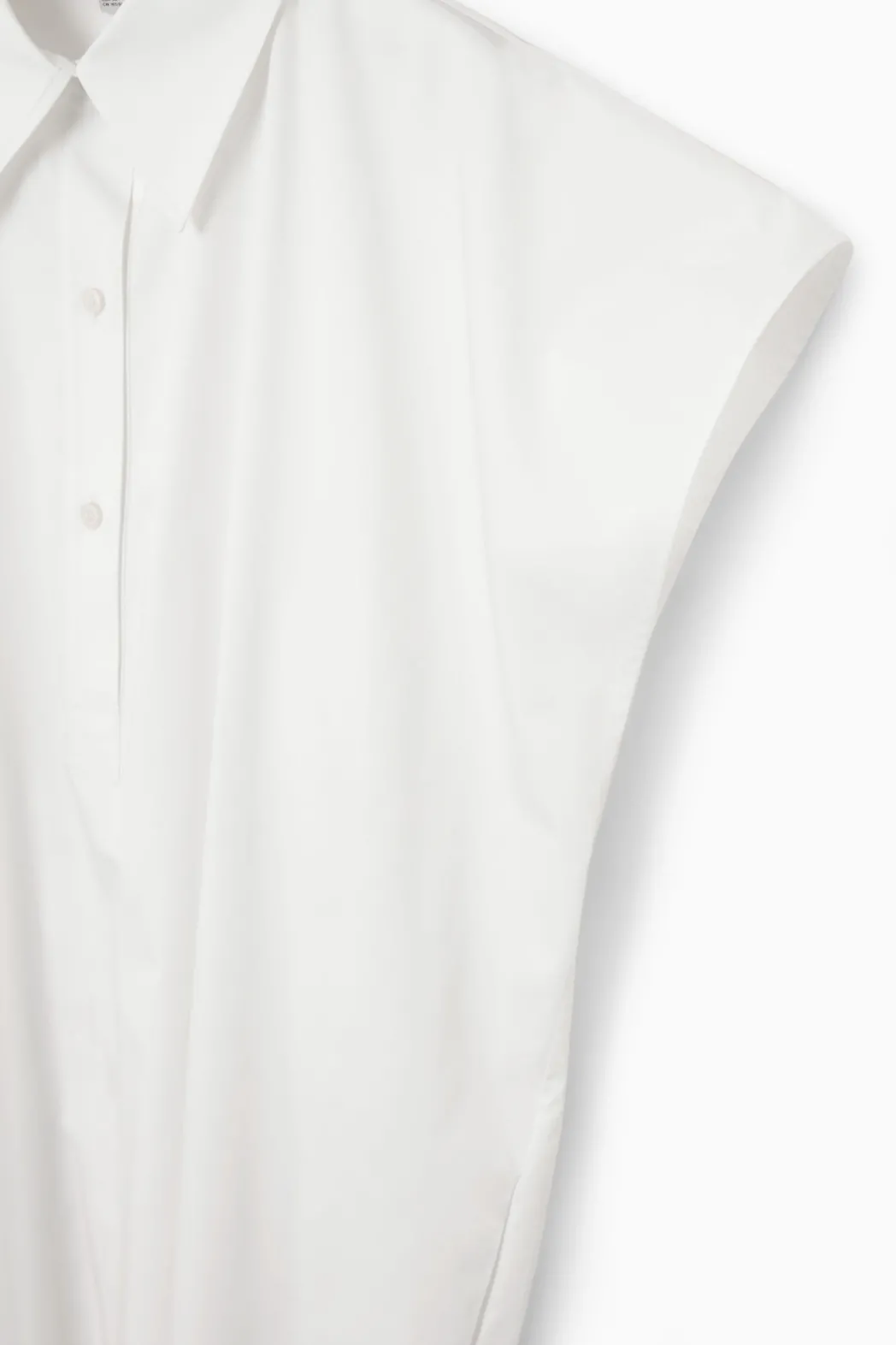 Best COS OVERSIZED MIDI SHIRT DRESS WHITE