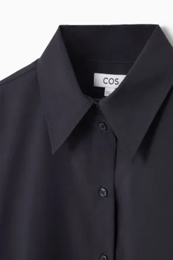 Best COS OVERSIZED PAINTED WOOL SHIRT NAVY / BRIGHT BLUE