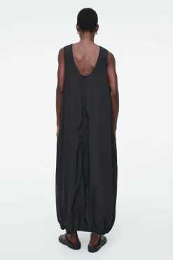 Online COS OVERSIZED PARACHUTE MAXI DRESS BLACK