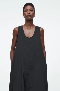 Online COS OVERSIZED PARACHUTE MAXI DRESS BLACK