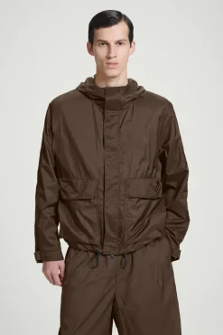 Online COS OVERSIZED PARACHUTE NYLON UTILITY JACKET BROWN