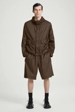 Online COS OVERSIZED PARACHUTE NYLON UTILITY JACKET BROWN