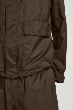 Online COS OVERSIZED PARACHUTE NYLON UTILITY JACKET BROWN