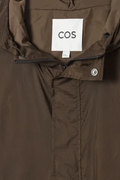 Online COS OVERSIZED PARACHUTE NYLON UTILITY JACKET BROWN