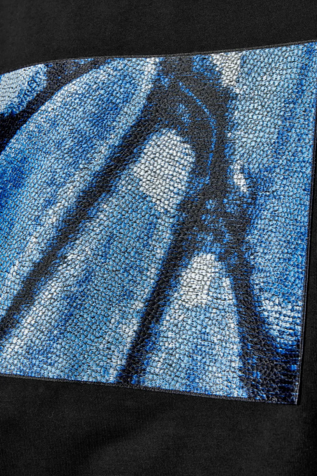 Best COS OVERSIZED PRINTED T-SHIRT BLACK / BLUE