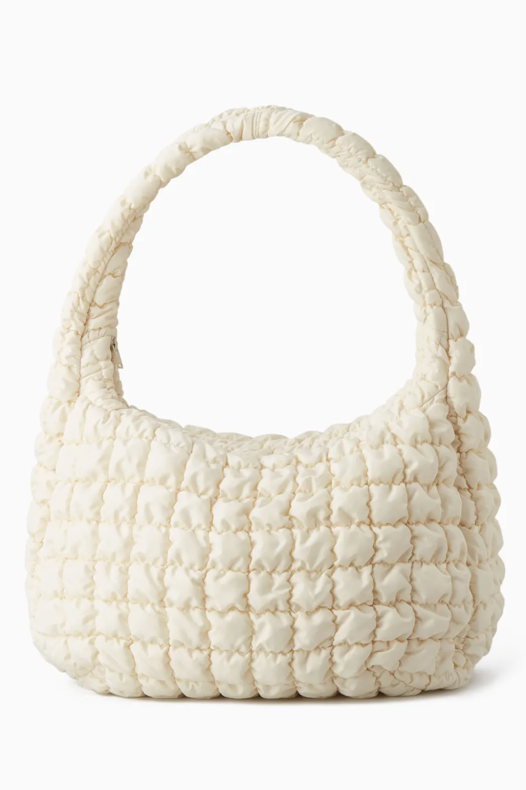 New COS OVERSIZED QUILTED CROSSBODY BEIGE