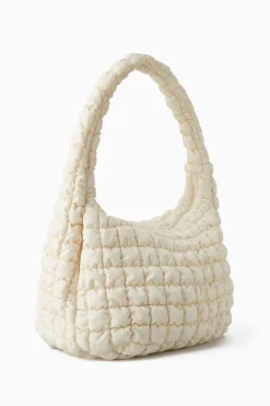 New COS OVERSIZED QUILTED CROSSBODY BEIGE