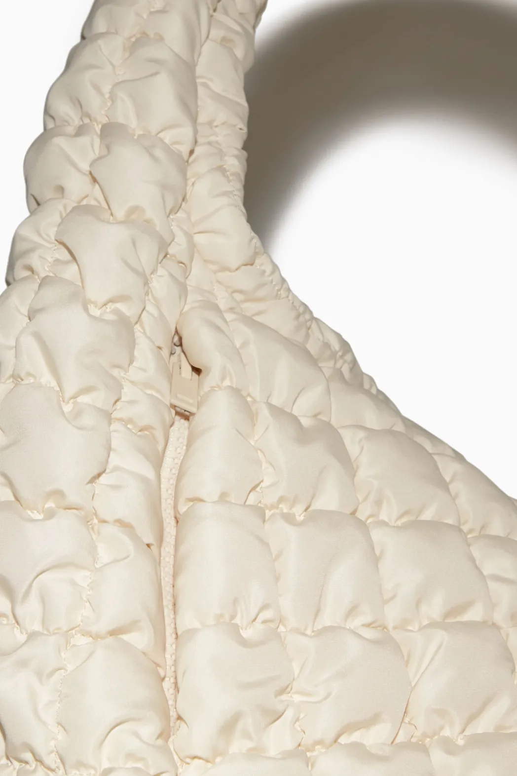 New COS OVERSIZED QUILTED CROSSBODY BEIGE