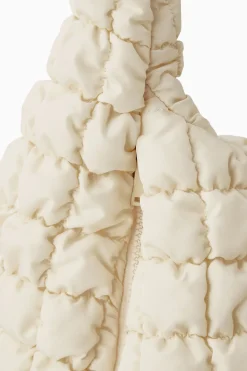 New COS OVERSIZED QUILTED CROSSBODY BEIGE