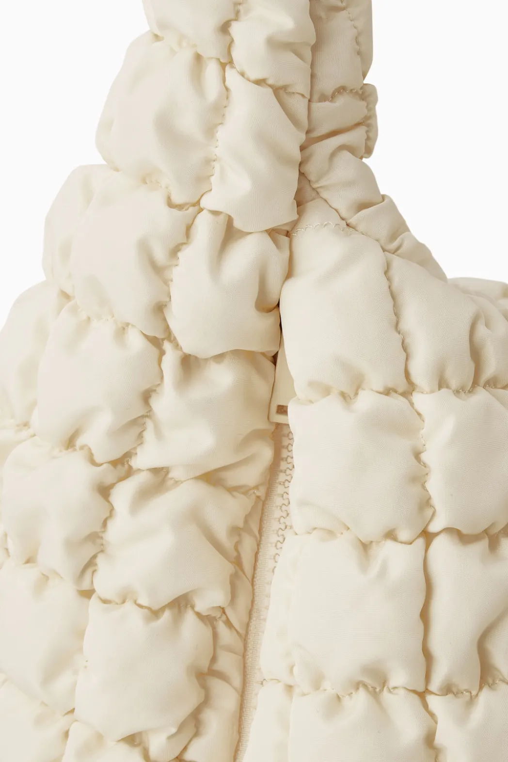 New COS OVERSIZED QUILTED CROSSBODY BEIGE