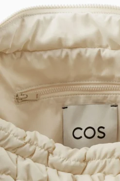 New COS OVERSIZED QUILTED CROSSBODY BEIGE
