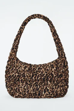 Outlet COS OVERSIZED QUILTED CROSSBODY LEOPARD
