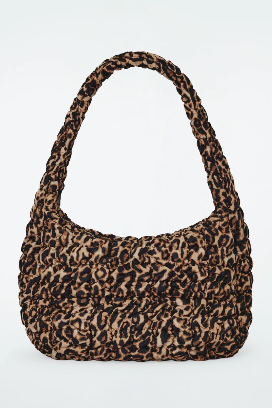 Outlet COS OVERSIZED QUILTED CROSSBODY LEOPARD