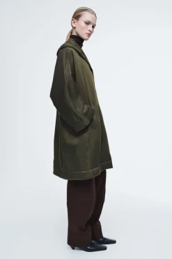 Best COS OVERSIZED SHAWL-COLLAR PADDED COAT KHAKI