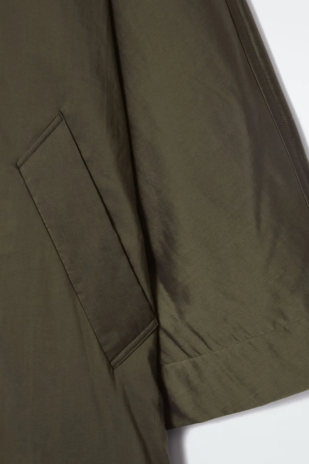 Best COS OVERSIZED SHAWL-COLLAR PADDED COAT KHAKI