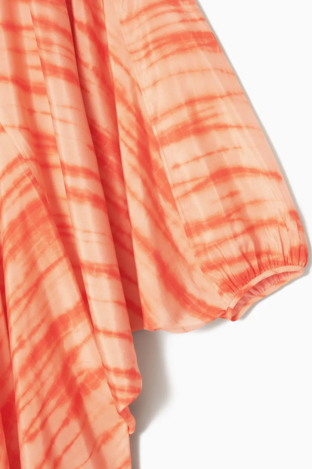 New COS OVERSIZED SILK KAFTAN DRESS ORANGE