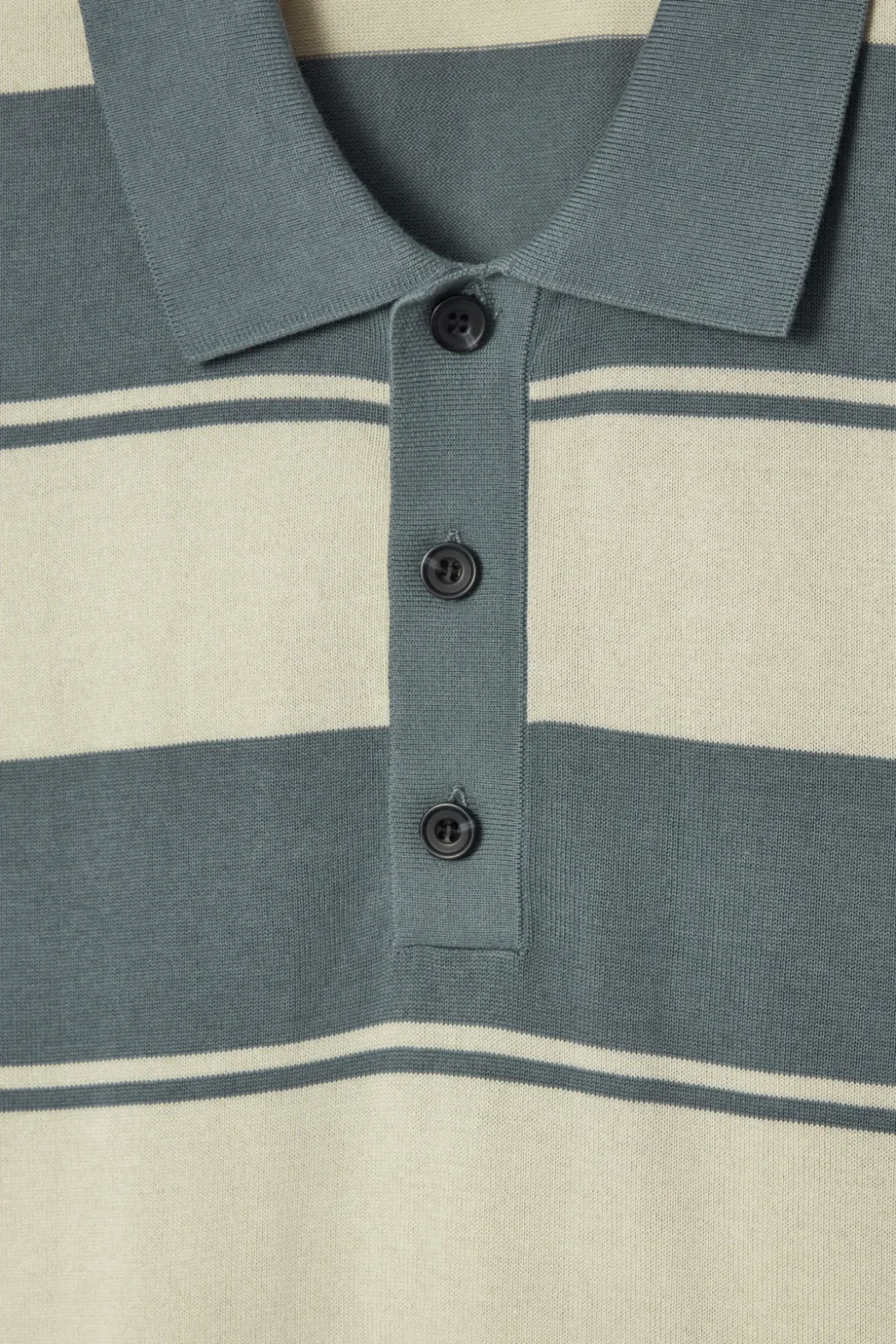 Clearance COS OVERSIZED STRIPED POLO SHIRT TURQUOISE / STRIPED