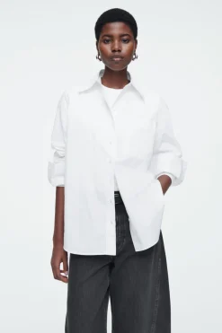 Best COS OVERSIZED TAILORED SHIRT WHITE