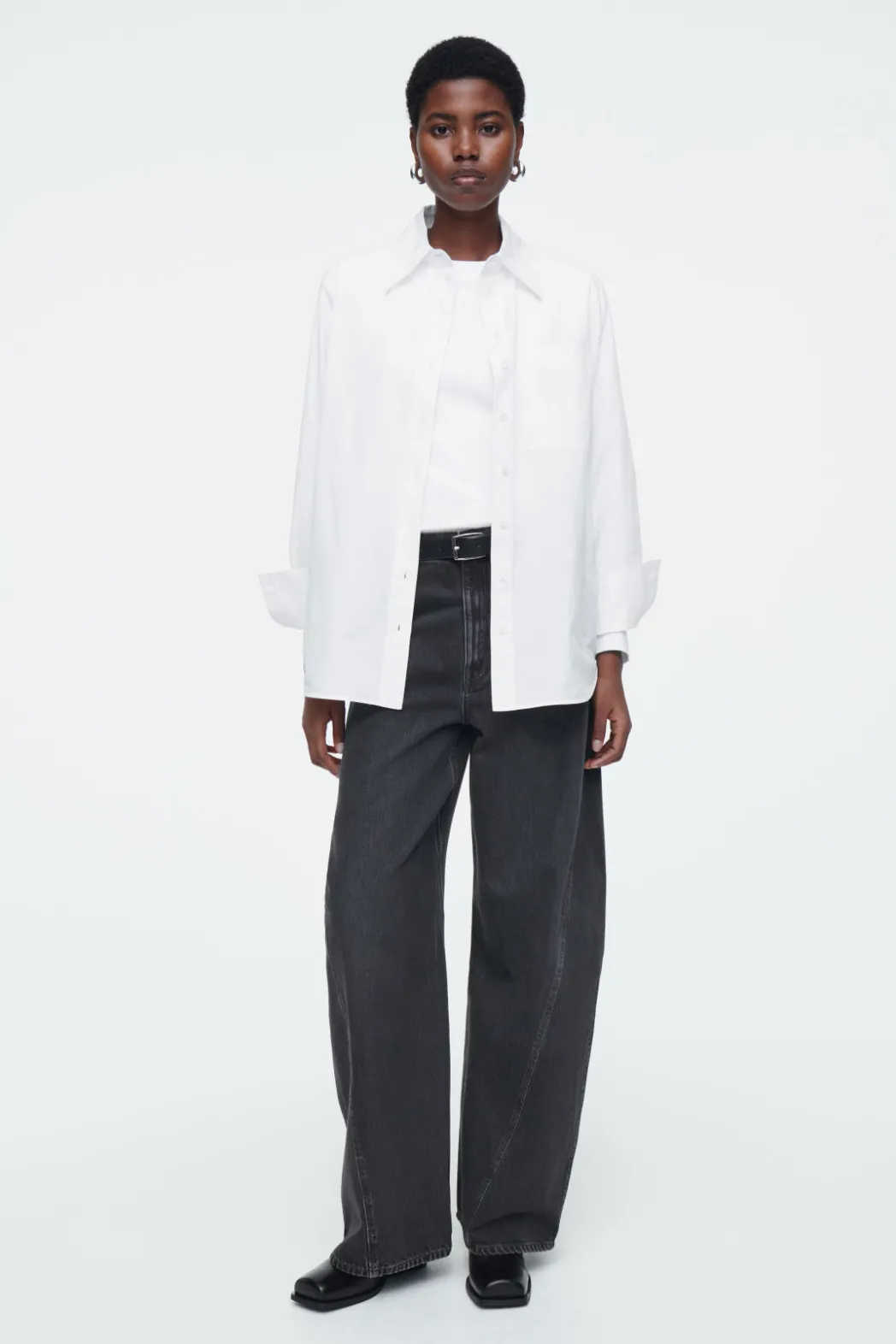 Best COS OVERSIZED TAILORED SHIRT WHITE