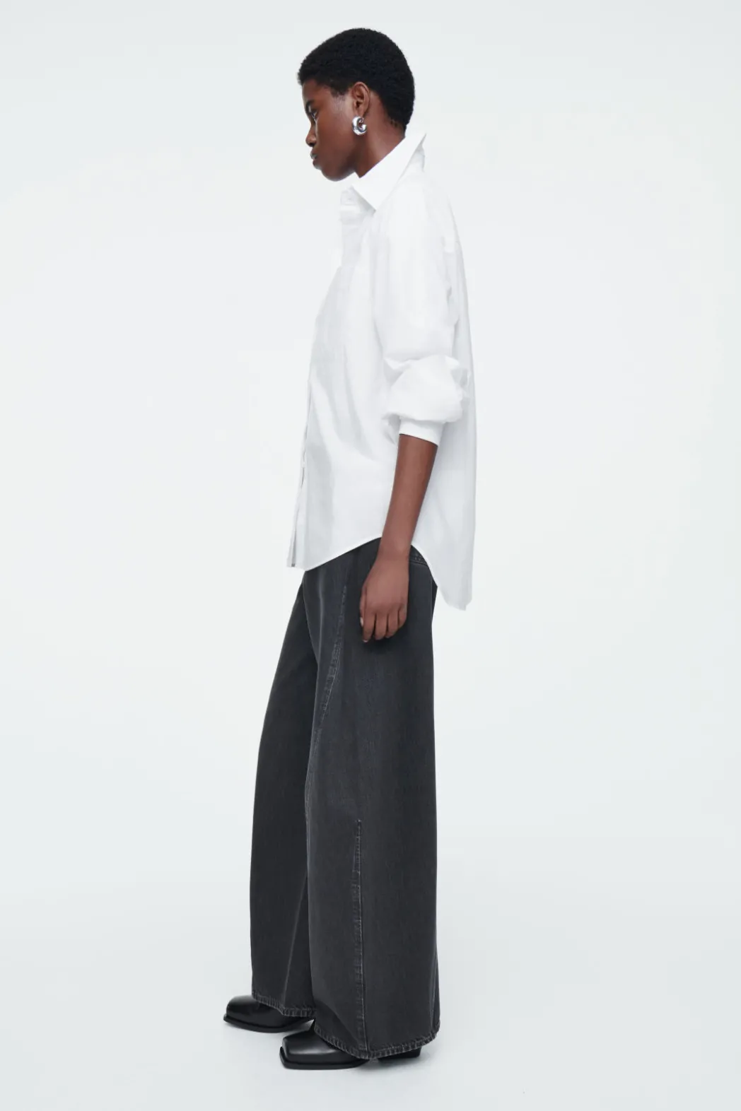 Best COS OVERSIZED TAILORED SHIRT WHITE