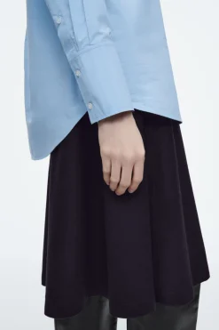 Outlet COS OVERSIZED TAILORED SHIRT LIGHT BLUE