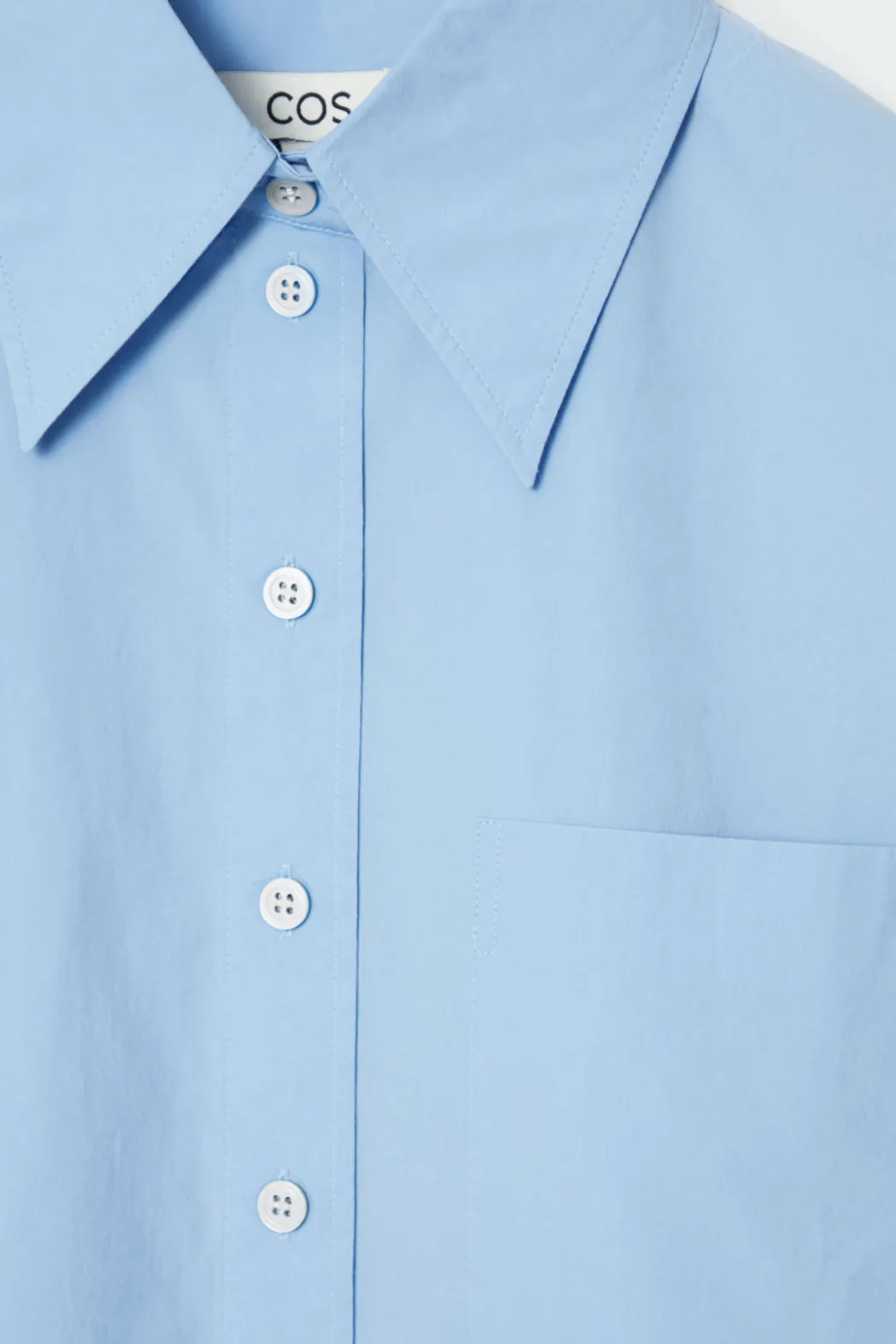 Outlet COS OVERSIZED TAILORED SHIRT LIGHT BLUE
