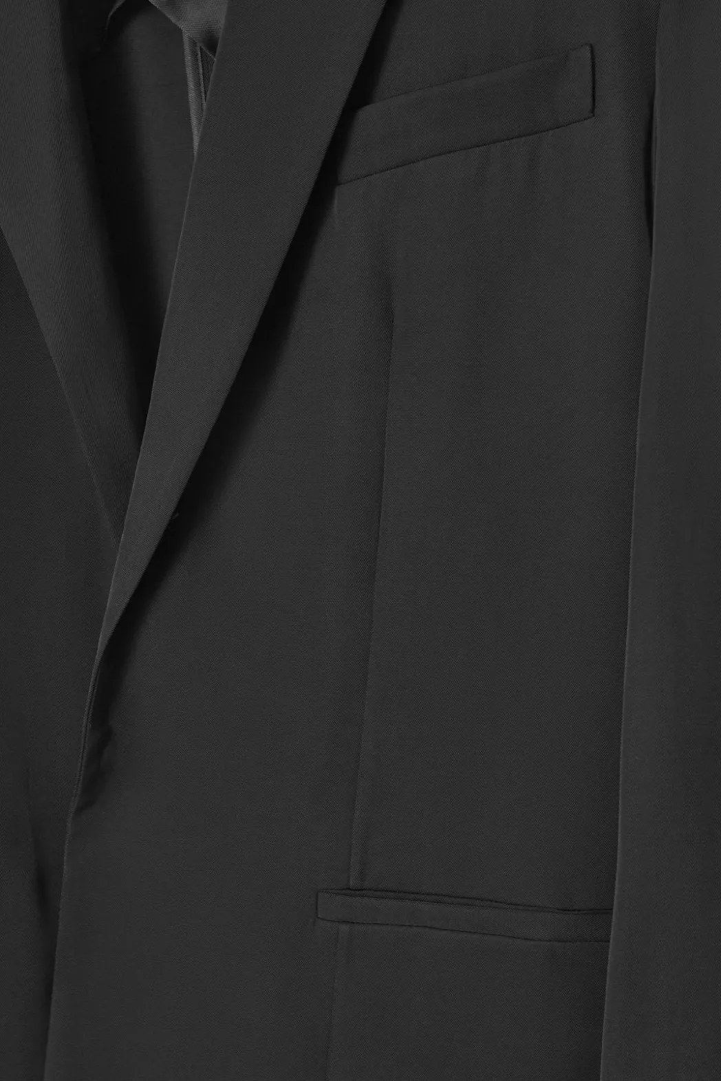 Best COS OVERSIZED TIE-FRONT BLAZER BLACK