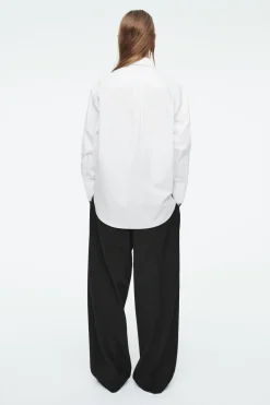 Hot COS OVERSIZED TIE-WAIST SHIRT WHITE