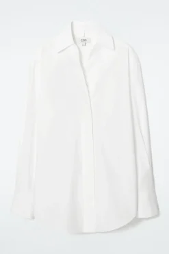 Hot COS OVERSIZED TIE-WAIST SHIRT WHITE