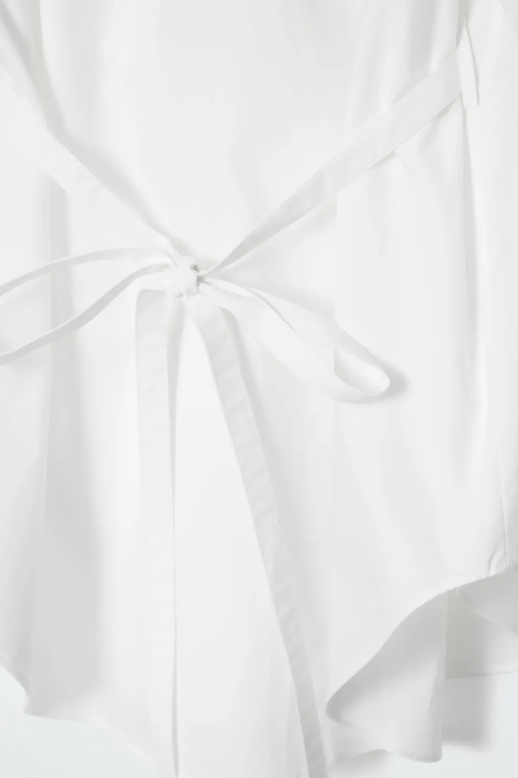 Hot COS OVERSIZED TIE-WAIST SHIRT WHITE