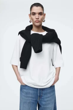 Hot COS OVERSIZED T-SHIRT WHITE