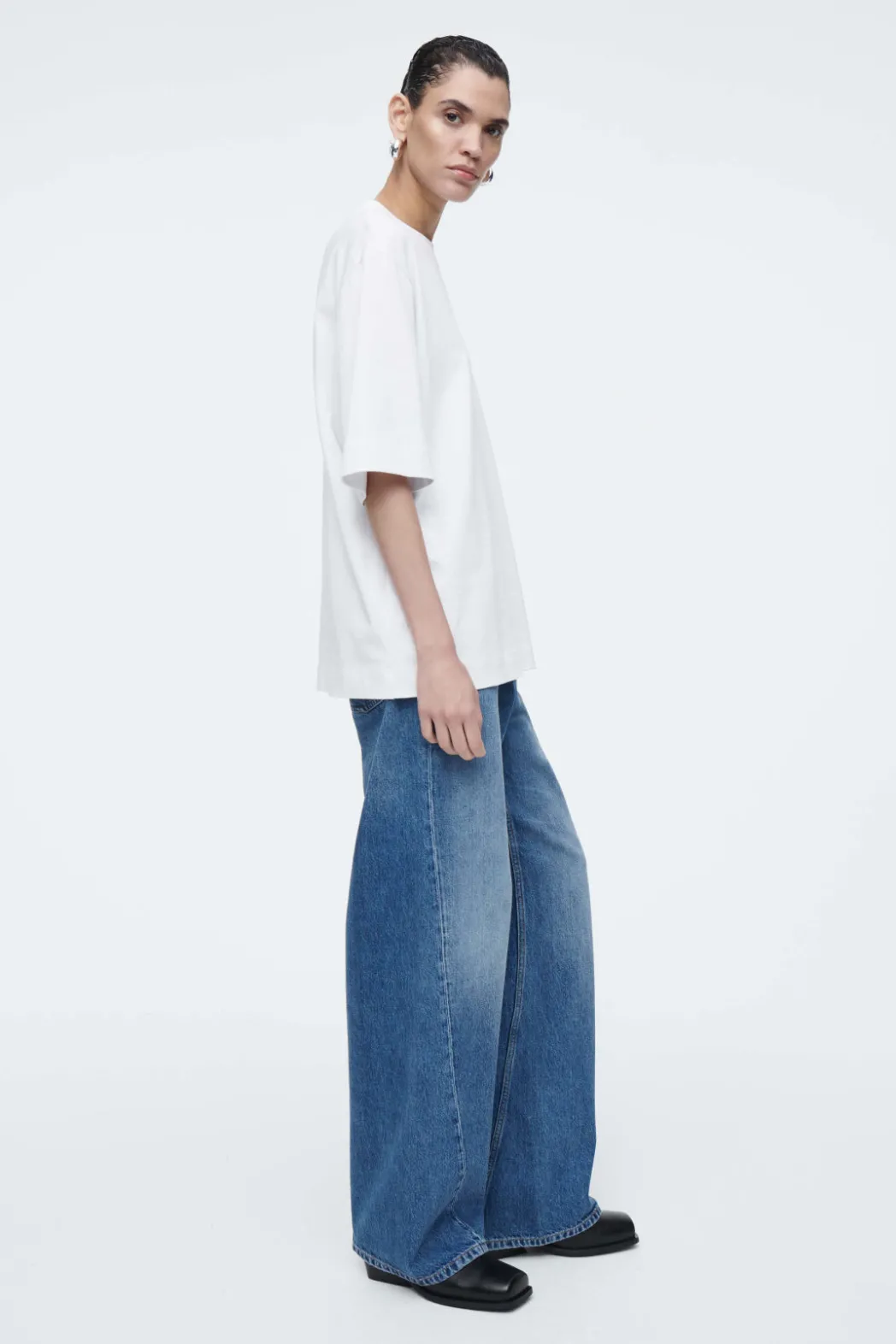 Hot COS OVERSIZED T-SHIRT WHITE