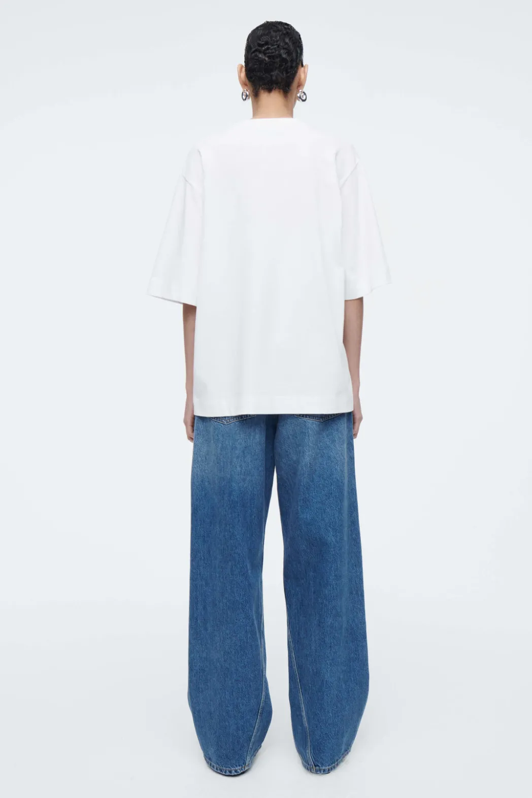 Hot COS OVERSIZED T-SHIRT WHITE