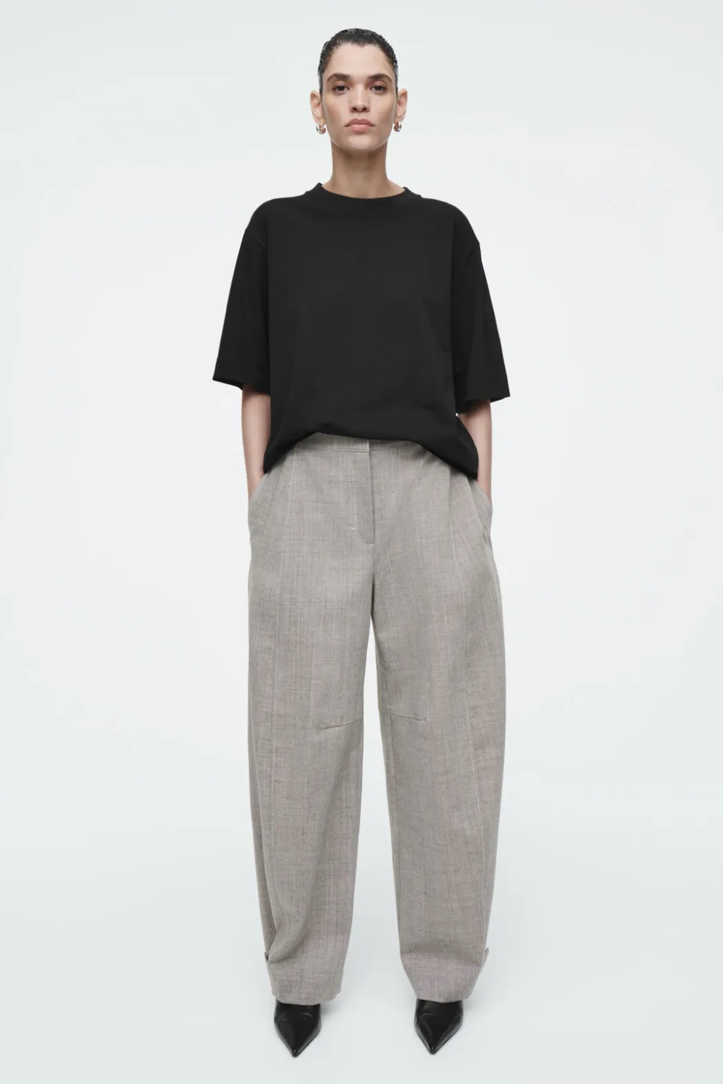 Clearance COS OVERSIZED T-SHIRT BLACK