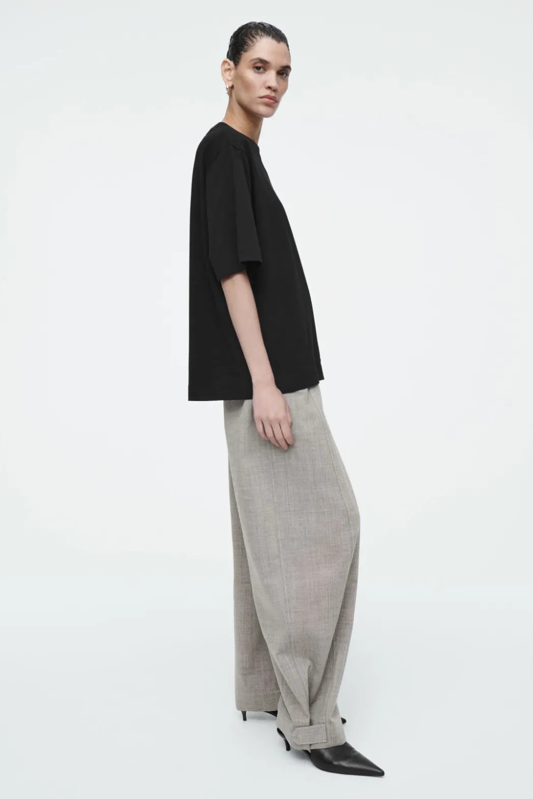 Clearance COS OVERSIZED T-SHIRT BLACK
