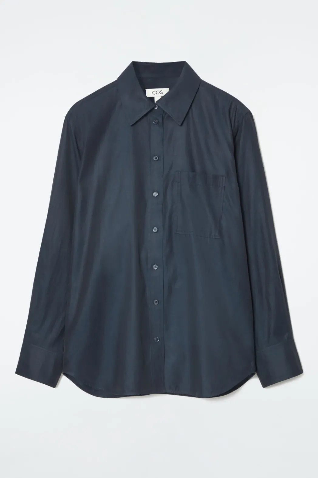 COS OVERSIZED TWILL SHIRT NAVY