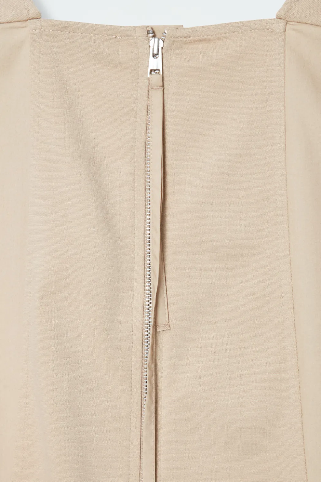 Online COS OVERSIZED V-NECK JUMPSUIT BEIGE