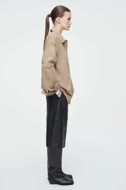 COS OVERSIZED WORKWEAR OVERSHIRT KHAKI
