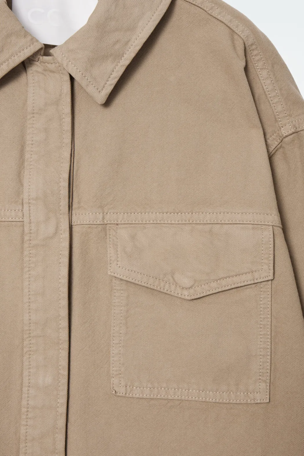 COS OVERSIZED WORKWEAR OVERSHIRT KHAKI