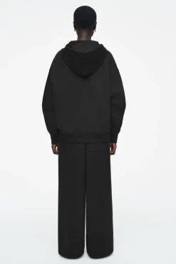 Hot COS OVRESIZED JERSEY HOODIE BLACK