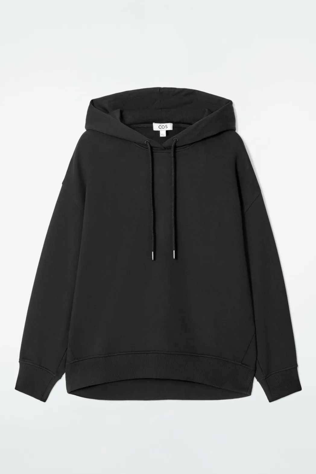 Hot COS OVRESIZED JERSEY HOODIE BLACK
